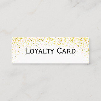 Modelo de Cartão de Lealdade de Salão Glitter Dour