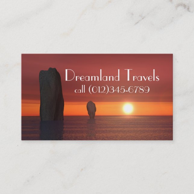 modelo de cartão de negócios (Frente)