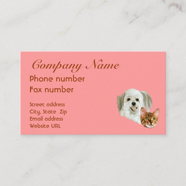 Modelo de cartão de negócios (Frente)