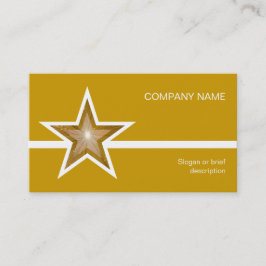 modelo de cartão de negócios branco Dourado Star d