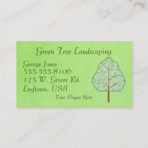 Modelo de cartão de negócios da árvore da floresta