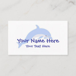 Modelo de cartão de negócios da dança do golfinho