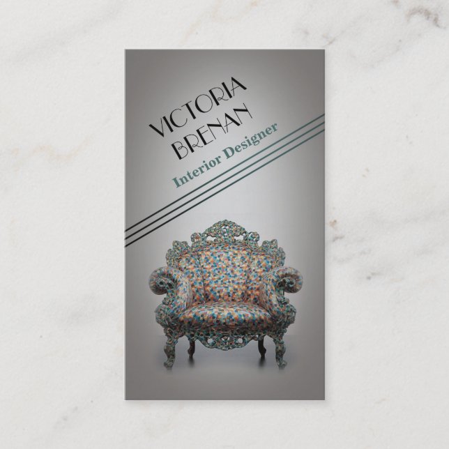 Modelo de cartão de negócios da mobília do (Frente)