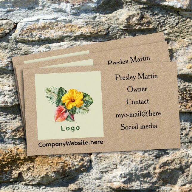 Modelo de cartão de negócios de Modelo de logotipo (Criador carregado)