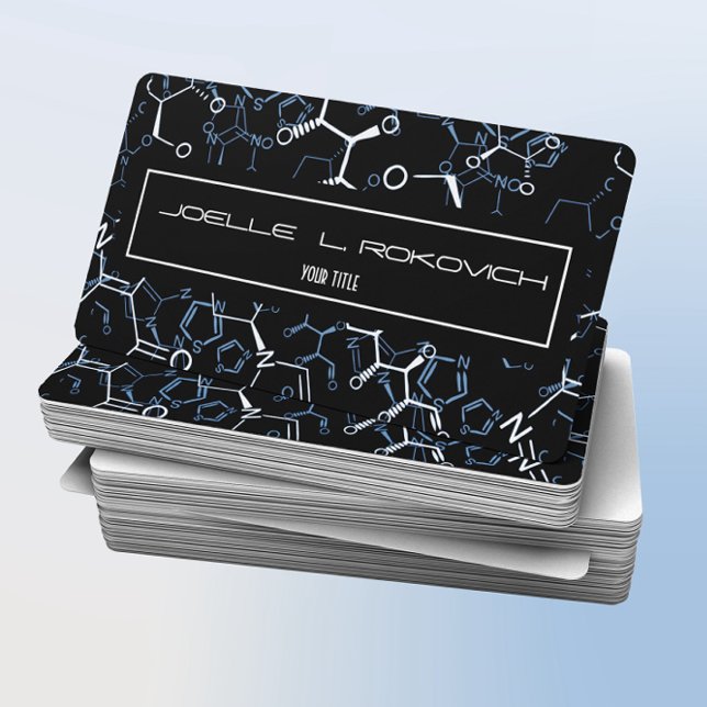 Modelo de cartão de negócios de Símbolos Químicos (Criador carregado)