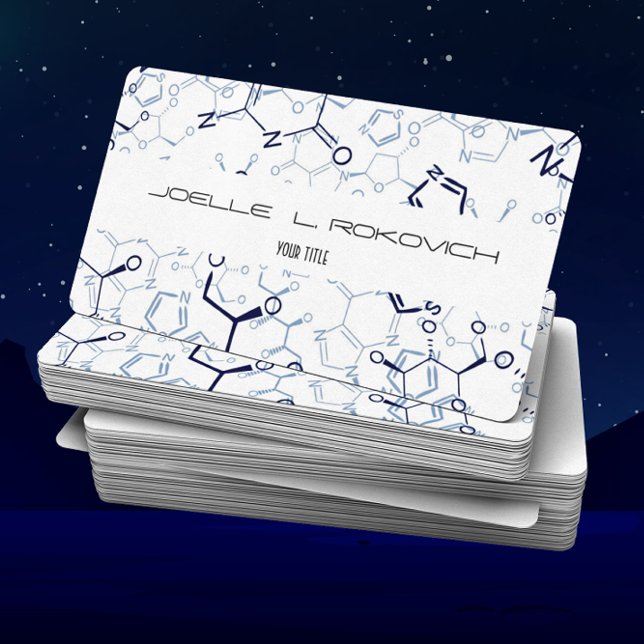Modelo de cartão de negócios de Símbolos Químicos (Criador carregado)