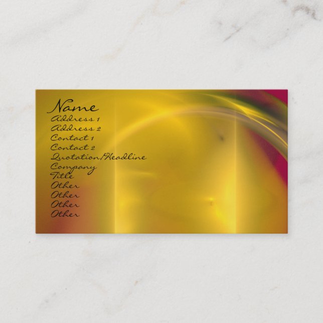 Modelo de cartão de negócios do design do Fractal (Frente)