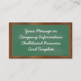 Modelo de cartão de negócios do quadro