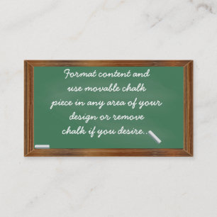 Modelo de cartão de negócios do quadro