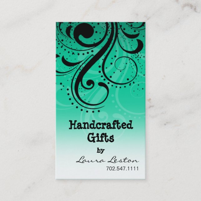 Modelo de cartão de negócios do redemoinho da (Frente)