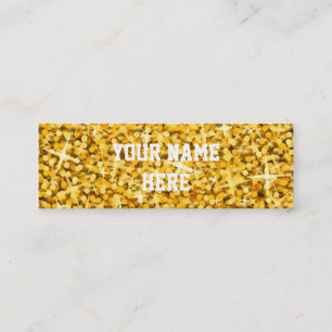 Modelo de cartão de negócios "Dourado" do Glitz