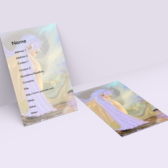 Modelo de cartão de negócios Mermaid (Criador carregado)