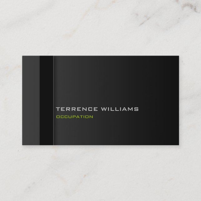 Modelo de cartão de negócios mínimo moderno verde  (Frente)