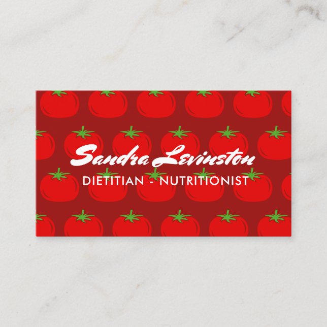 Modelo de cartão de negócios nutricionista (Frente)