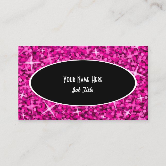 Modelo de cartão de negócios oval preto (Frente)