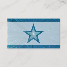 Modelo de cartão de negócios pálido da Estrela Azu