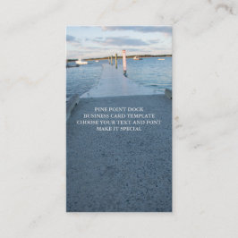 Modelo de cartão de negócios PINE POINT DOCK