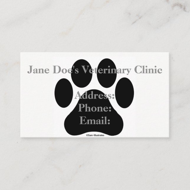 Modelo de cartão de negócios preto e branco do (Frente)