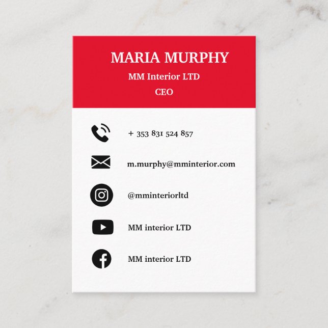 Modelo de cartão de negócios profissional e simple (Frente)