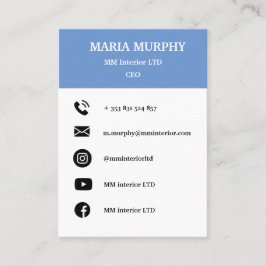 Modelo de cartão de negócios profissional e simple