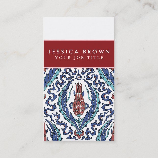 Modelo de cartão de negócios turco da tulipa do (Frente)