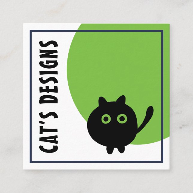 Modelo de cartão de negócios Whimsical Personalizá (Frente)