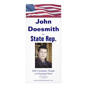 Modelo de cartão de rack de eleição política