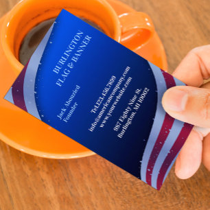 Modelo de Cartão de Visita com Bandeira Americana 