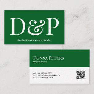 Modelo de Cartão de Visita com Código QR DP7