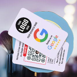 Modelo de Cartão de Visita com Código QR para Goog