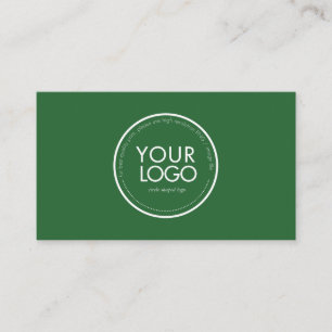 Modelo de cartão de visita com logotipo circular p