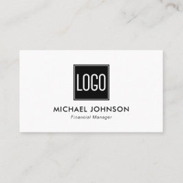 Modelo de Cartão de Visita com Logotipo Empresaria