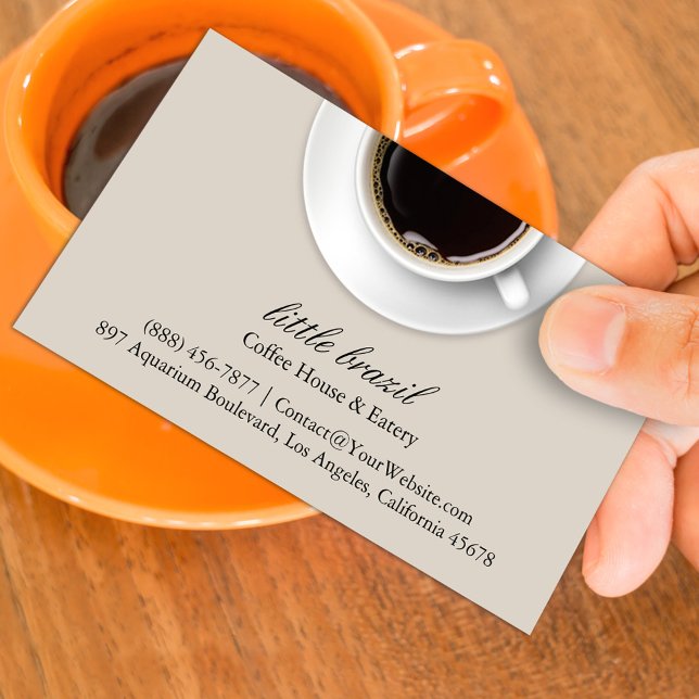 Modelo de cartão de visita de café (Criador carregado)