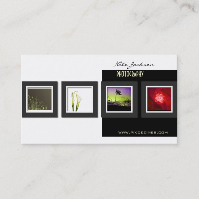 Modelo de cartão de visita de  de portfólio (Frente)