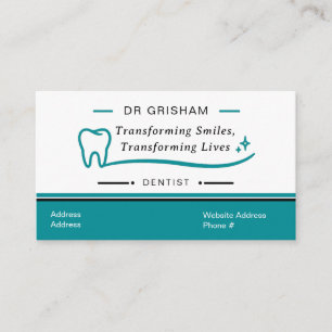 Modelo de Cartão de Visita de Dentista Moderno