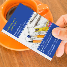 Modelo de Cartão de Visita de Engenharia Arquitetô