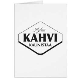 Modelo de cartão Kylmä Kahvi Kaunistaa