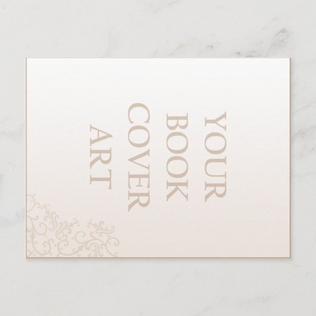 Modelo de Cartão Postal de Promoção de Livro (Frente)