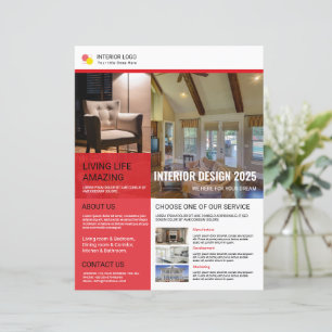 Modelo de Cartaz de Design de Interiores