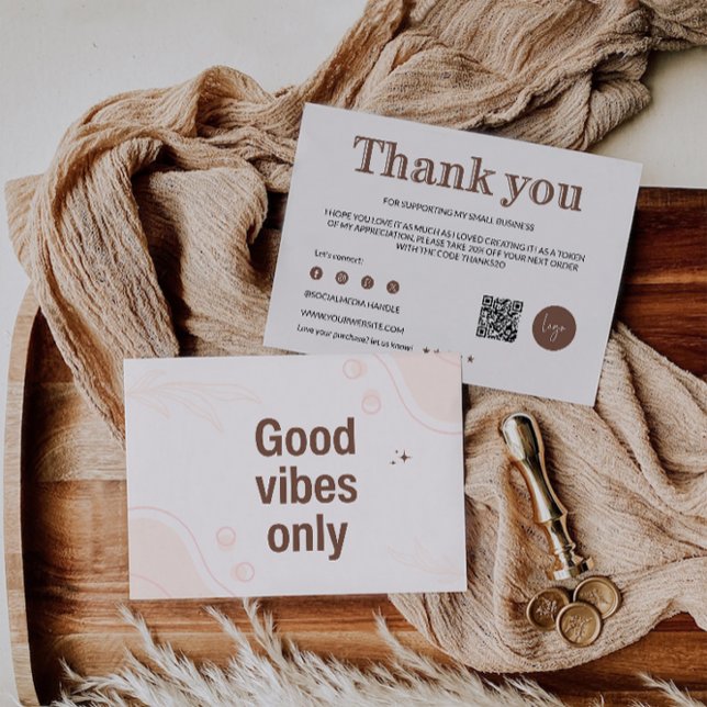 Modelo de Cartões de agradecimentos para pequenas  (Criador carregado)