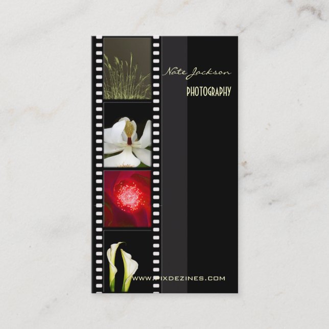 modelo de cartões de visitas de portfólio (Frente)