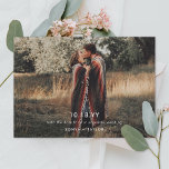 Modelo de casamento de fotos modernas Salve a data<br><div class="desc">Foto mínima com layout de texto simples (marcadores de teste 2022)</div>
