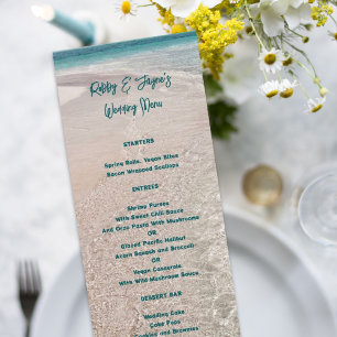 Modelo de Cena de Praia Tropical de Menu Alto