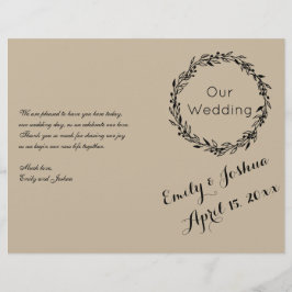 Modelo de Cerimônia de Casamento - Folheto do Prog