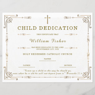 Modelo de Certificado de Dedicação de Filho Editáv