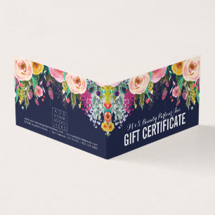 Modelo de Certificado de Presente de Loja Floral P