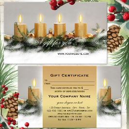 Modelo de Certificado de Presente de Natal com Vel