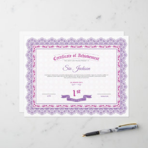 Modelo de certificado profissional de desempenho
