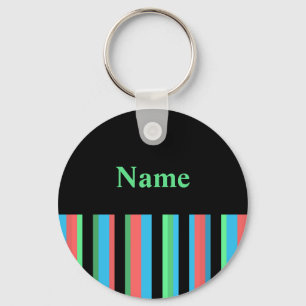 Modelo de Chaveiro com faixa bonito - Texto verde