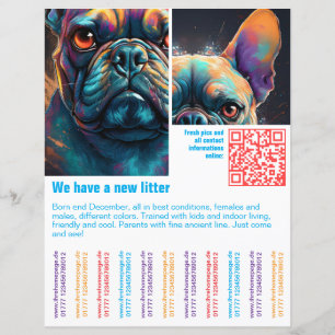 modelo de código QR colorido para rasgar